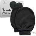 MainBasics Deep Exfoliating Gloves - Korean Body Scrub Mitts (2 Pack)