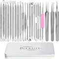 22-Piece Blackhead Remover Kit - Stainless Steel Pimple Extractor Tools