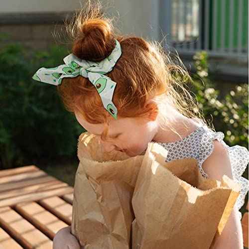 20 Pack Scrunchies for Thick Hair: Cute Ribbon Hair Ties with Fruit Bows for Girls and Women, Ponytail Holders Hair Accessories