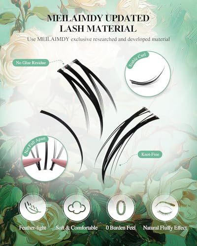 DIY Cluster Lashes 304 Lashes 5-8mm Natural 3D Volume
