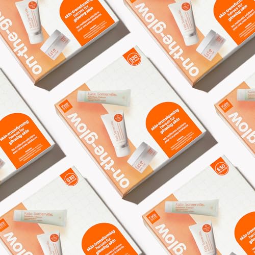 Kate Somerville On The Glow Kit ? Travel-Size Skincare Set for Glowing Skin with ExfoliKate Cleanser, Treatment & Moisturizer