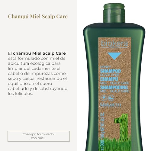 Salerm Biokera Natura Honey Scalp Care Shampoo, 1000 Milliliter