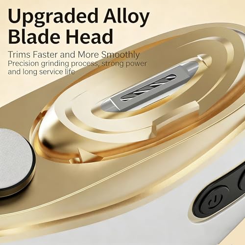 Yuliana White 2-in-1 Electric Nail Clipper & Grinder for Kids & Seniors