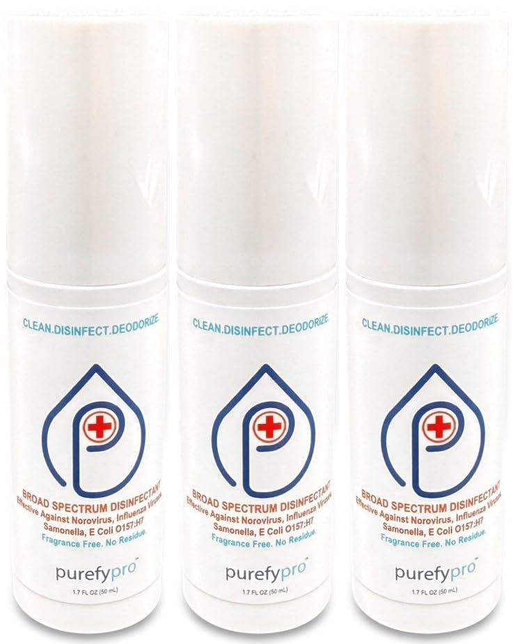 Purefypro Disinfectant Spray 1.7oz (3-Pack) - EPA List N