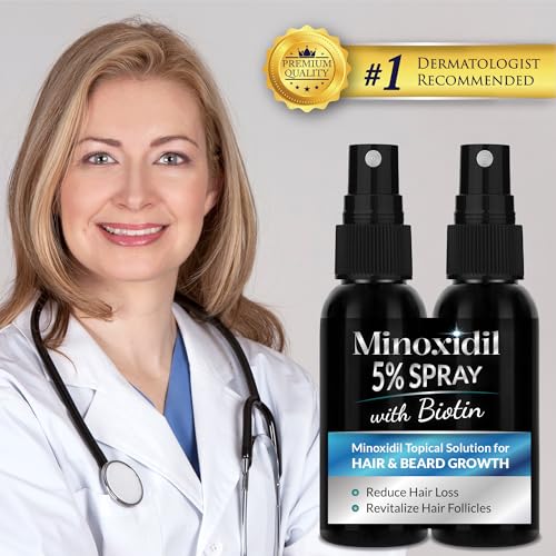 5% Minoxidil Hair Growth Spray for Men & Women - 2 Pack