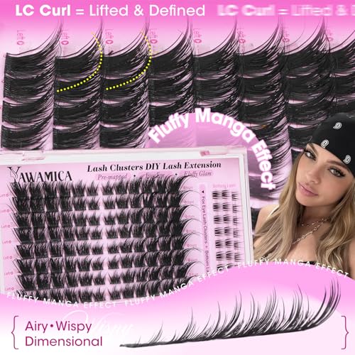 Fox Eye Lash Clusters LC Curl 8-16mm with Bottom Lashes