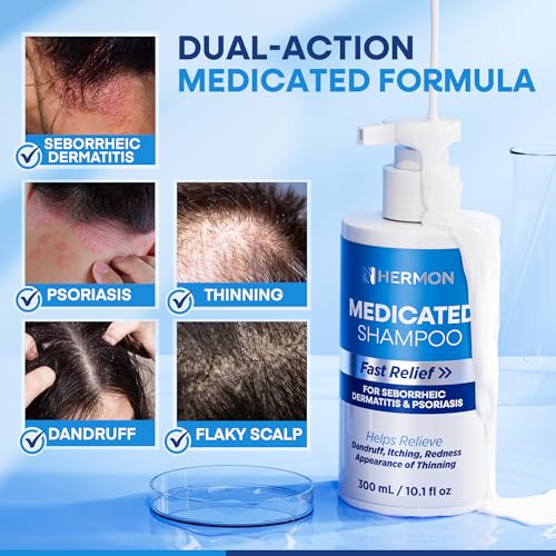 Medicated Shampoo for Seborrheic Dermatitis & Psoriasis - 300ml