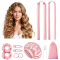 LitBear Heatless Hair Curlers Set - 2 Sizes Overnight Rollers & Bonnet