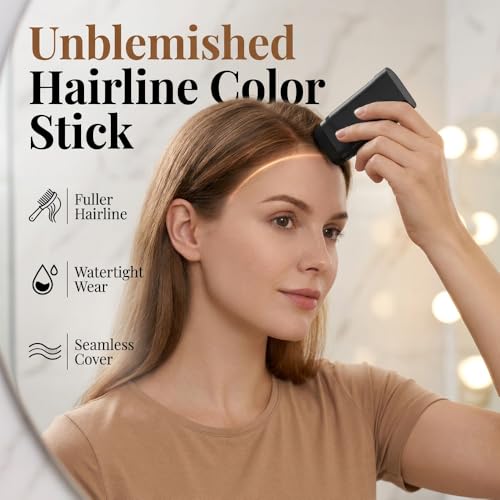Hair Dye Stick 2-in-1 Comb - Waterproof Root Touch Up Pen Black