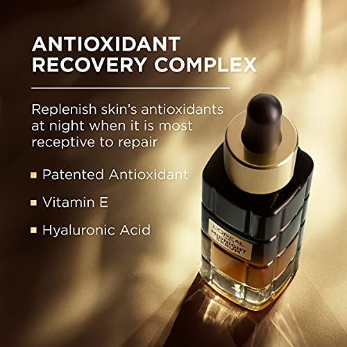 L'Oreal Paris Age Perfect Anti-Aging Midnight Face Serum, Reduce Wrinkles 1oz + Eye Cream Sample