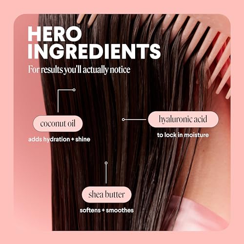 MONDAY HAIRCARE Moisture Shampoo + Conditioner Bathroom Set (2 Count) 27 oz Each for Dry, Coarse, Stressed, Frizzy Hair, Made with Coconut Oil, Rice Protein, Shea Butter and Vitamin E