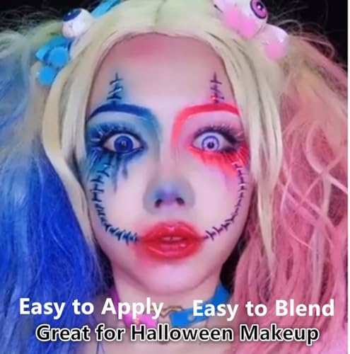 Red White Blue Face Paint Stick - Washable Halloween Makeup