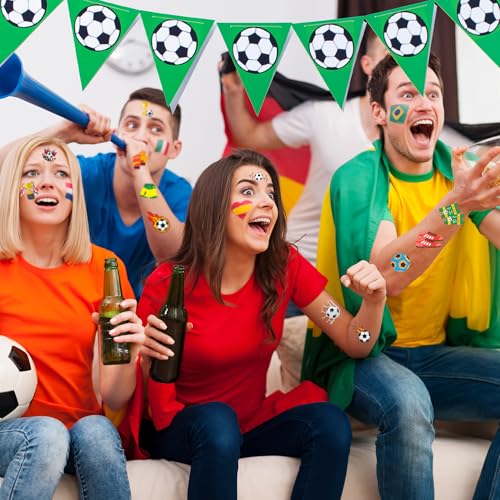 96-Pack Soccer Temporary Tattoos for Kids - Party Favors