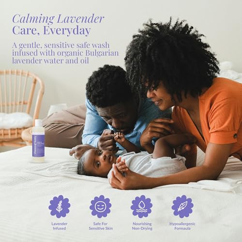 Sensitive Skin Bath & Body Wash ? Sleepytime Lavender, Hypoallergenic & Dermatologist-Tested - Gentle, pH-Balanced Cleanser for Dry & Delicate Skin - Family-Friendly & Vegan (8 oz)