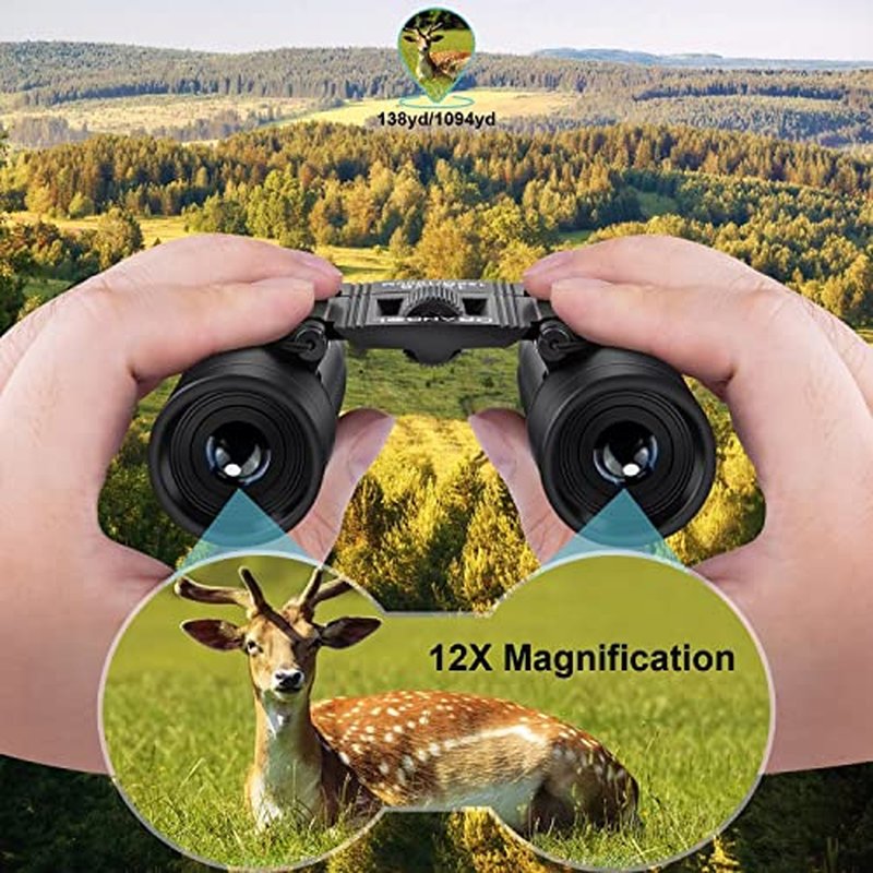 12X25 Compact Binoculars for Bird Watching & Concerts