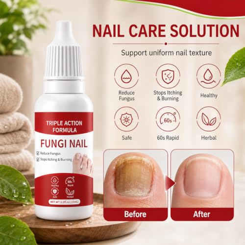2-Pack Gentle Plant-Based Toenail Care Essence for Healthy Nails
