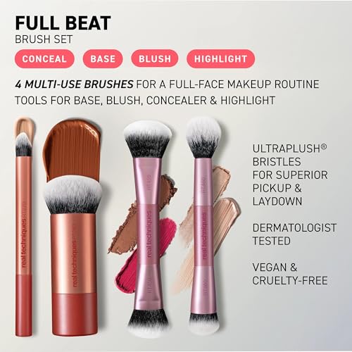 Real Techniques Full Beat 4-Piece Makeup Brush Set