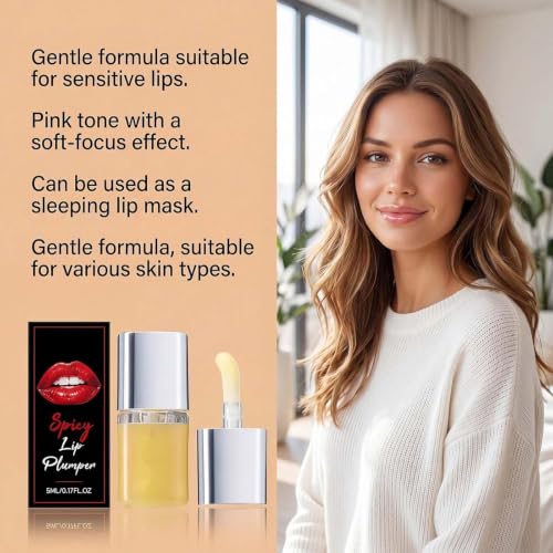 Spicy Lip Plumper Gloss - Maximum Strength Volumizing Oil