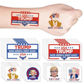 Y&C TENCOB Donald Trump Temporary Tattoos for Adults Teenage Girls Boy, 30 Sheets President 2024 Tattoos Stickers Campaign Party Gag Novelty Gifts Supplies Favors(Trump)