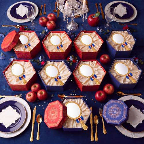 Gold Bow Hand Mirror Party Favors Set of 12