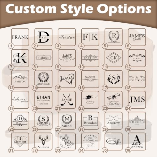 Giftoria Brown Personalized Men’s Toiletry Bag - Custom Leather Travel Organizer