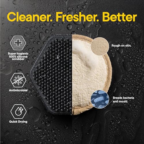 Silicone Face Scrubber Brush - Charcoal Facial Cleanser