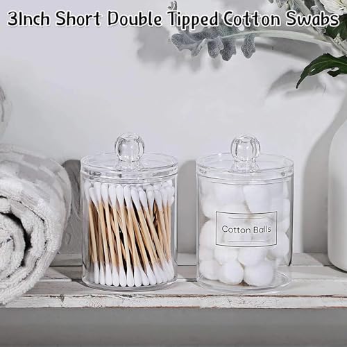 Bamboo Cotton Swabs 3 Inch 600 Count Eco-Friendly