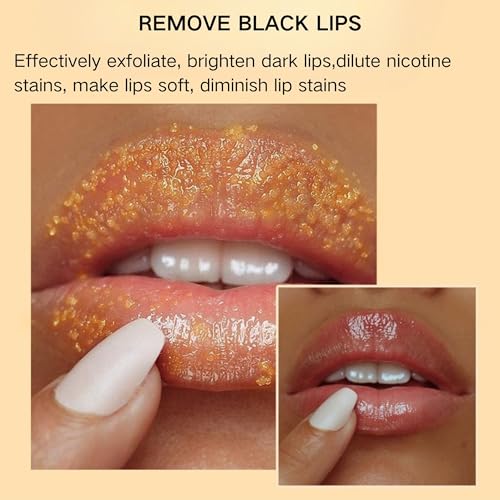 Turmeric Lip Scrub with Aloe Vera - Natural Sugar Exfoliator
