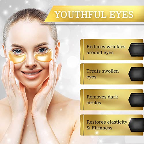 24 K Gold Eye Mask-20 pairs- Puffy Eyes and Dark Circles Treatment