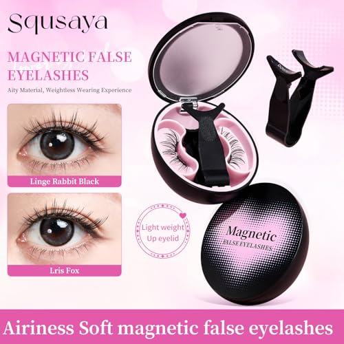 Magnetic Eyelashes Reusable - No Glue, Natural Look