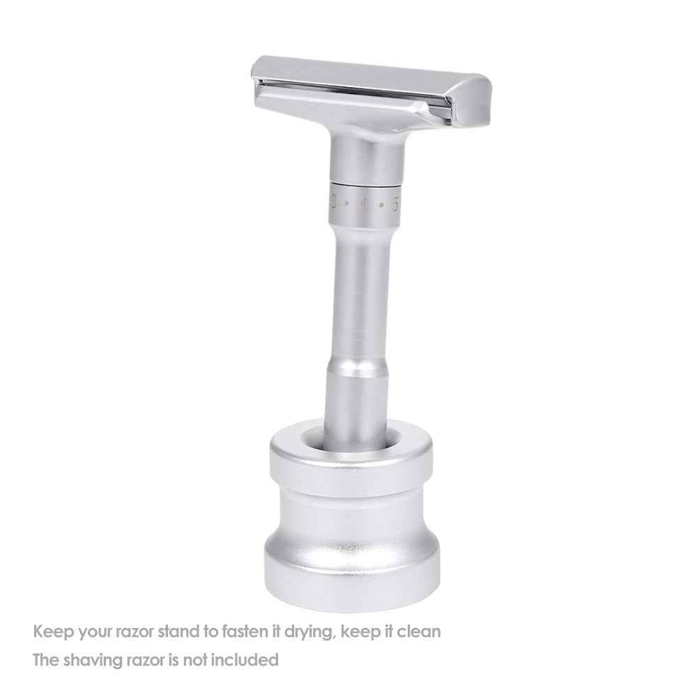 Men's Shaving Razor Stand Holder Aluminum Alloy Safety Razor Base Stand Good Thanksgiving/Christmas Gift
