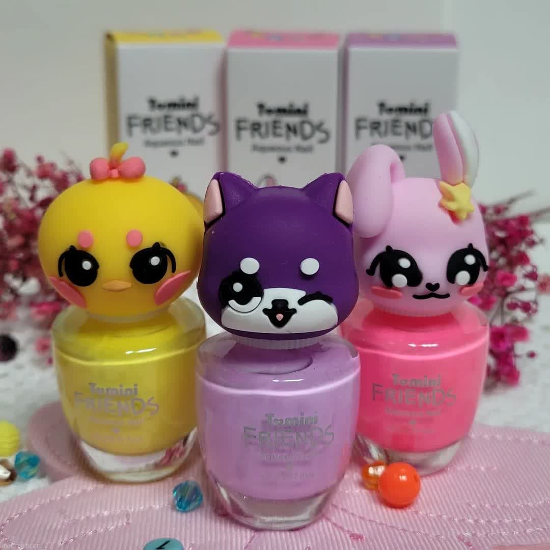 TOMINI FRIENDS WATER BASED NAILPOLISH (lemon yellow-Chick)