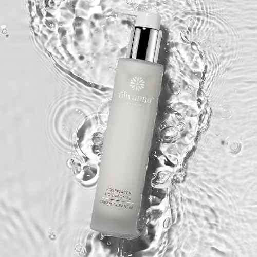 Rosewater and Chamomile Cream Cleanser - Omega Rich Face Wash - Gentle and Hydrating without Stripping Essential Oils - 3.3 oz