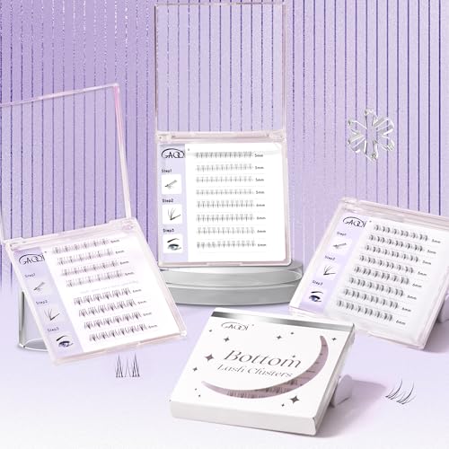 Bottom Lash Clusters Natural Clear Band 5mm+6mm 48pcs
