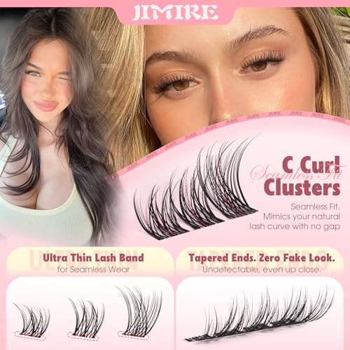 Natural Wispy Lash Clusters 8-12mm Short Eyelash Extensions (120Pcs)