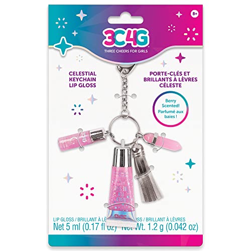 Celestial Keychain Lip Gloss - Berry Flavor Lavender Tint