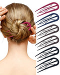French Hair Pins U-Shaped for Updos - Secure Hold All Hair