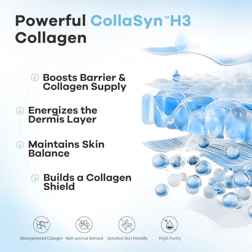 Recombinant Collagen Face Serum - Barrier Repair Serum with Panthenol Centella Licorice Complex for Hydrating Soothing Strengthening for Women & Men for Sensitive Redness-Prone Skin S1