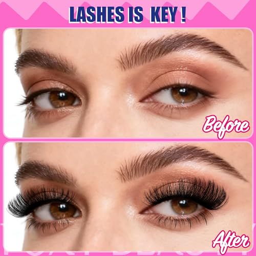 Lash Clusters Kit 60D 120D D Curl Fluffy False Eyelashes