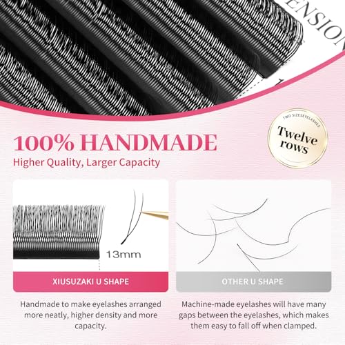U Shape Premade Volume Lash Extensions 0.07D Curl