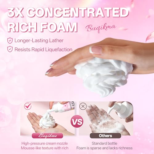 Buqikma Whipped Lash Cleansing Foam Shampoo Kit – 3.4oz