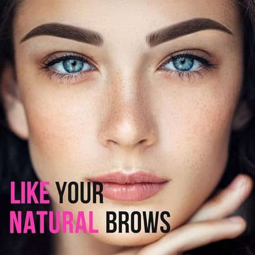 iMethod Eyebrow Stamp for Eyebrow Stencil Kit - Brow Stamp Refill Eyebrow Powder, Brown
