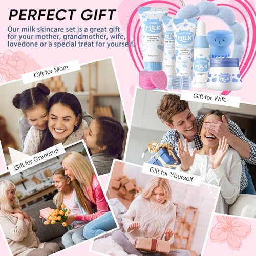 Milk Skin Care for Kids Teens Birthday Christmas Gifts - Girls Skin Care for Kids Age 8-12 - skin care for Teens 10-12 -Skincare for Girls 10-12 - Skincare Set for kids 8-9 - Gifts for Teenage girls