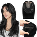 WORLDSTAR 14-Inch Real Human Hair Topper for Women - Jet Black