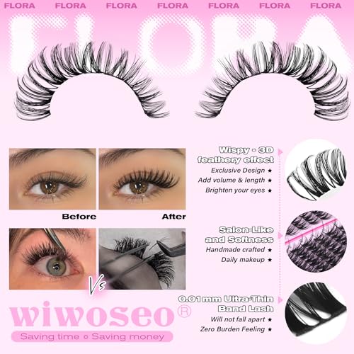 D Curl Wispy Lash Clusters – DIY Eyelash Extensions 8-16mm