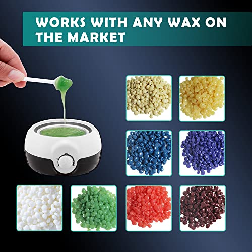 60 Wax Applicator Sticks for Hair Removal - Nasal, Ear, Face, Eyebrow Waxing Kit for Men & Women by Charmonic