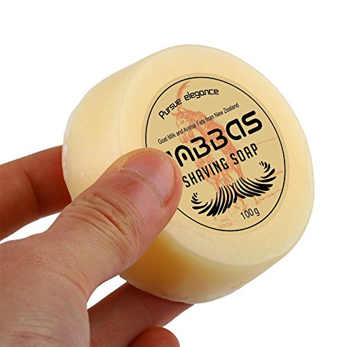 Anbbas Shaving Soap Goat Milk for Beard Barber Traditional Wet Shave (2pcs, 7 oz)