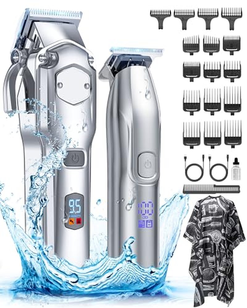 Romanda Cordless Hair Clippers Set for Men, 6800 RPM