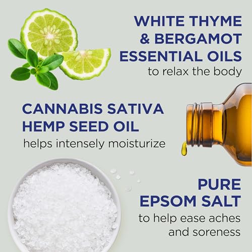 Epsom Salt Soak with Cannabis Sativa Oil - 3 lb Relaxation