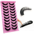 3D D Curl 15mm Wispy Mink False Lashes - 10 Pairs